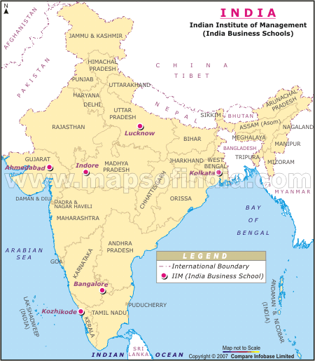 IIM Location Map 
