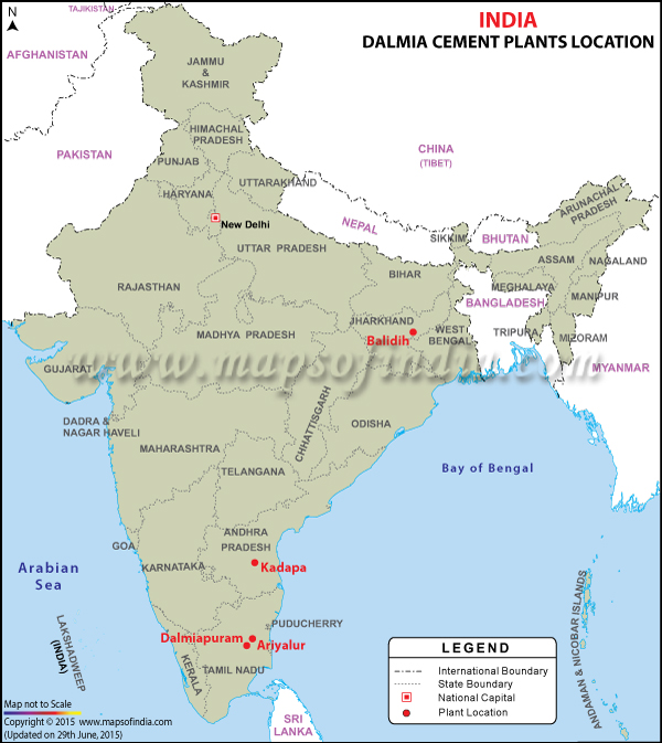 Dalmia Cement Plant Locations