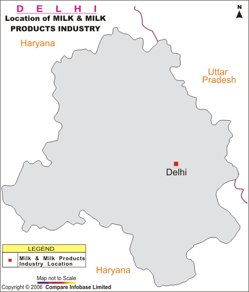 location of milk and milk product industry