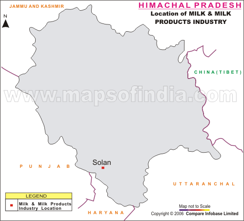 Location of milk and milk products industry