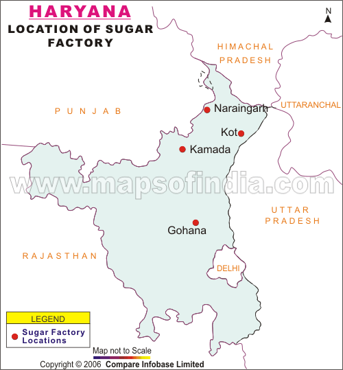 Location Of Sugar Factory